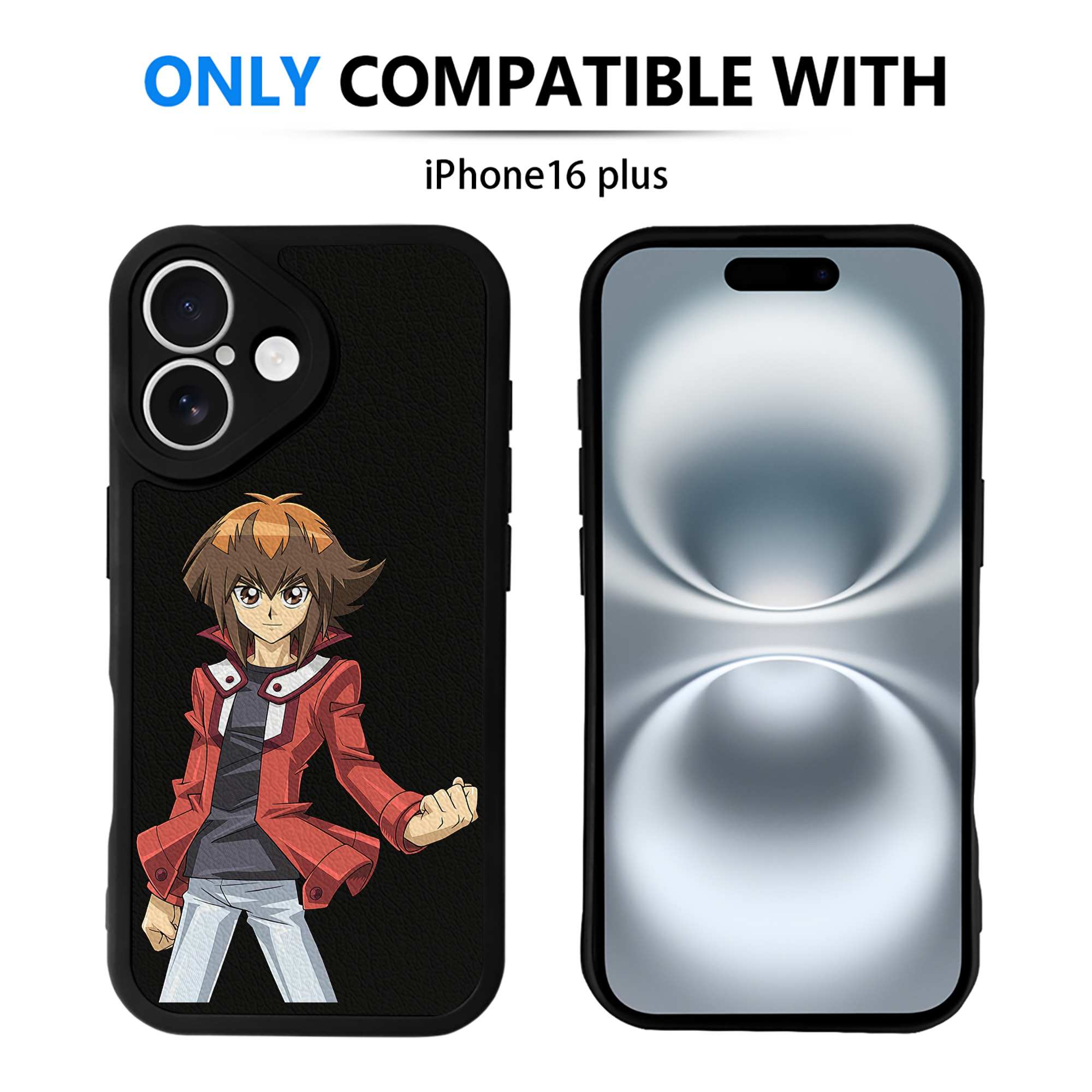 遊☆戯☆王 Yu-Gi-Oh! 【iPhone 16シリーズ対応】シリコンスマホケース（レザー調） 材質：シリコン